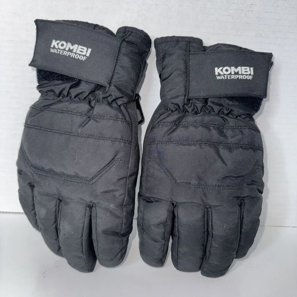 Kombi Waterproof Winter Gloves Unisex L Black Thinsulate Insulated Ski Snow
